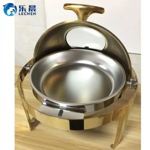 Round Golden chafing dish