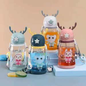 Kids deer water bottle with horns