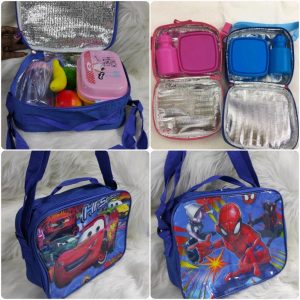 Kids thermal insulated lunch bag with strap, kids lunch bag