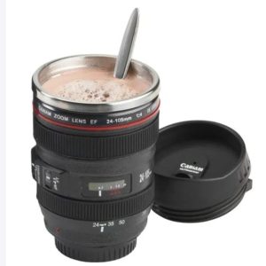 Camera Lens Mug Travel Coffee Mug Novelty Birthday Gifts for Women Men