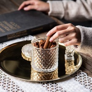 Glass sugar dish jar