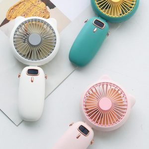 Portable cat ear mini fan